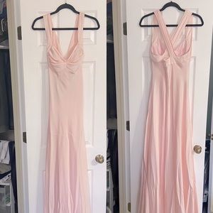 Satin Calvin Klein Evening Gown - Ballet Slipper